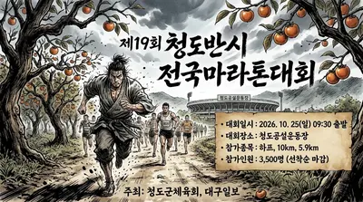 19회 청도반시 전국마라톤대회 하프코스 GPX 분석 | 청도공설운동장 21km 코스 고도·난이도 분석