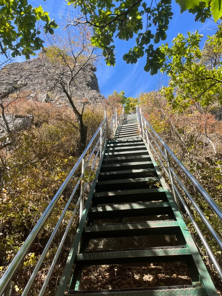 청량산 자소봉 철제계단 청량산 자소봉 철제계단