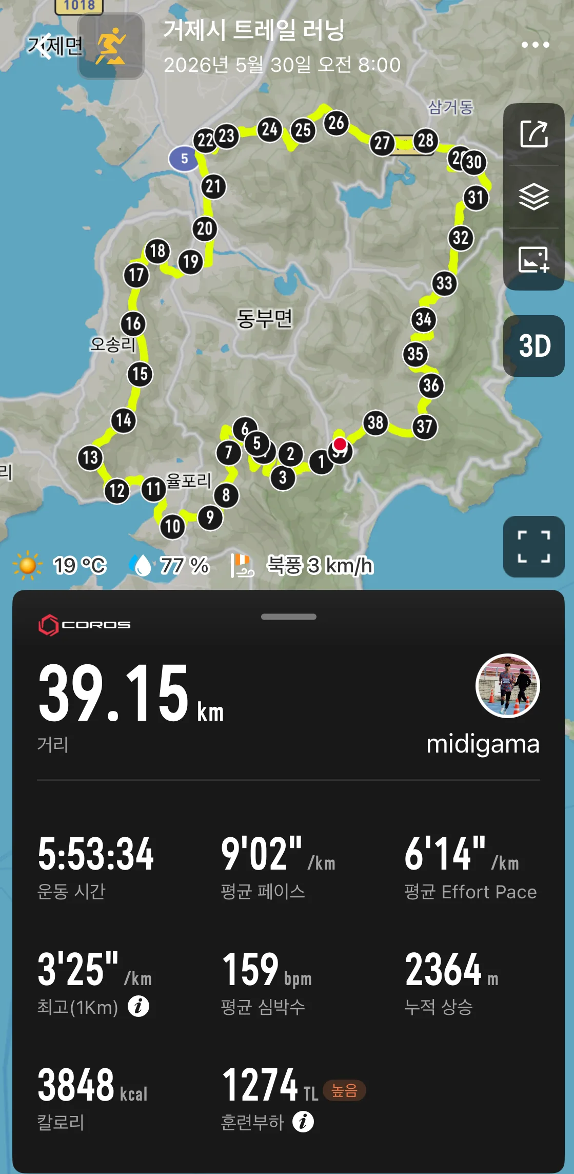 거제37k 기록