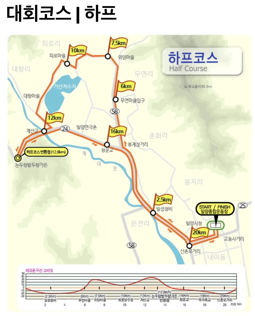 20272 밀양 아리랑 마라톤 하프코스 20272 밀양 아리랑 마라톤 하프코스